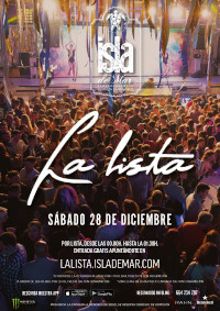 cartel La Lista del Sábado | 28 DIC 2019 | Terraza Isla de Mar